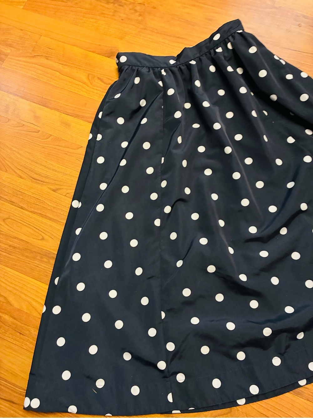 Old Navy Occasion Navy Polka Dot Midi Skirt – Parisian Coastal Chic – M - Picture 5 of 6